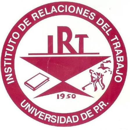 Logo del Instituto de Relaciones del Trabajo (IRT) de la Universidad de Puerto Rico.